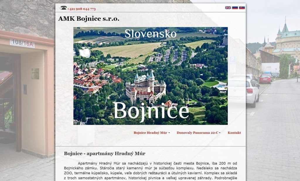 Referencie tvorby web stránok - AMK Bojnice